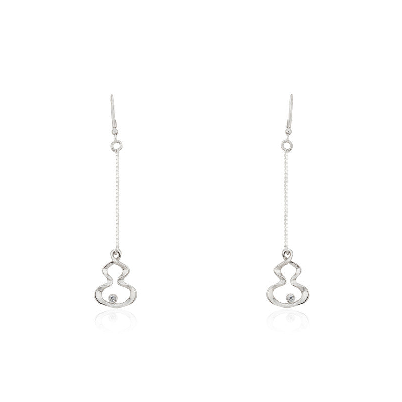 925 silver thread drop earrings for women – elegant festive jewellery for Diwali, Navratri, and wedding celebrations.
