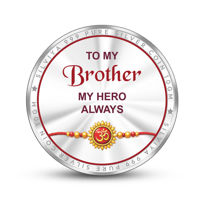 999 Pure Silver Coin Round Shape Brother Quote Design