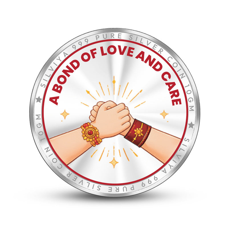 999 Pure Silver Coin for Sister Round Shape Love Quote Design