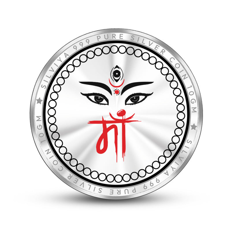 999 pure silver coin Mata vaishno-devi-back side Image, navartri special