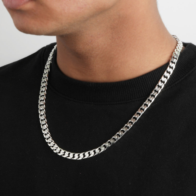 Silver Heavy CURB 8 Chain