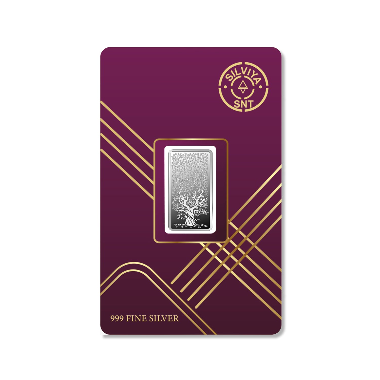 Banyan Tree 999 Pure Silver Bar Shape Coin