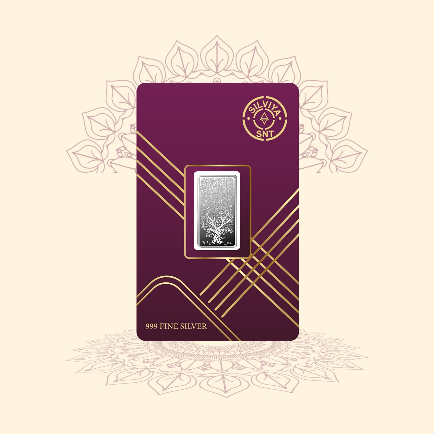 Banyan Tree 999 Pure Silver Bar Shape Coin