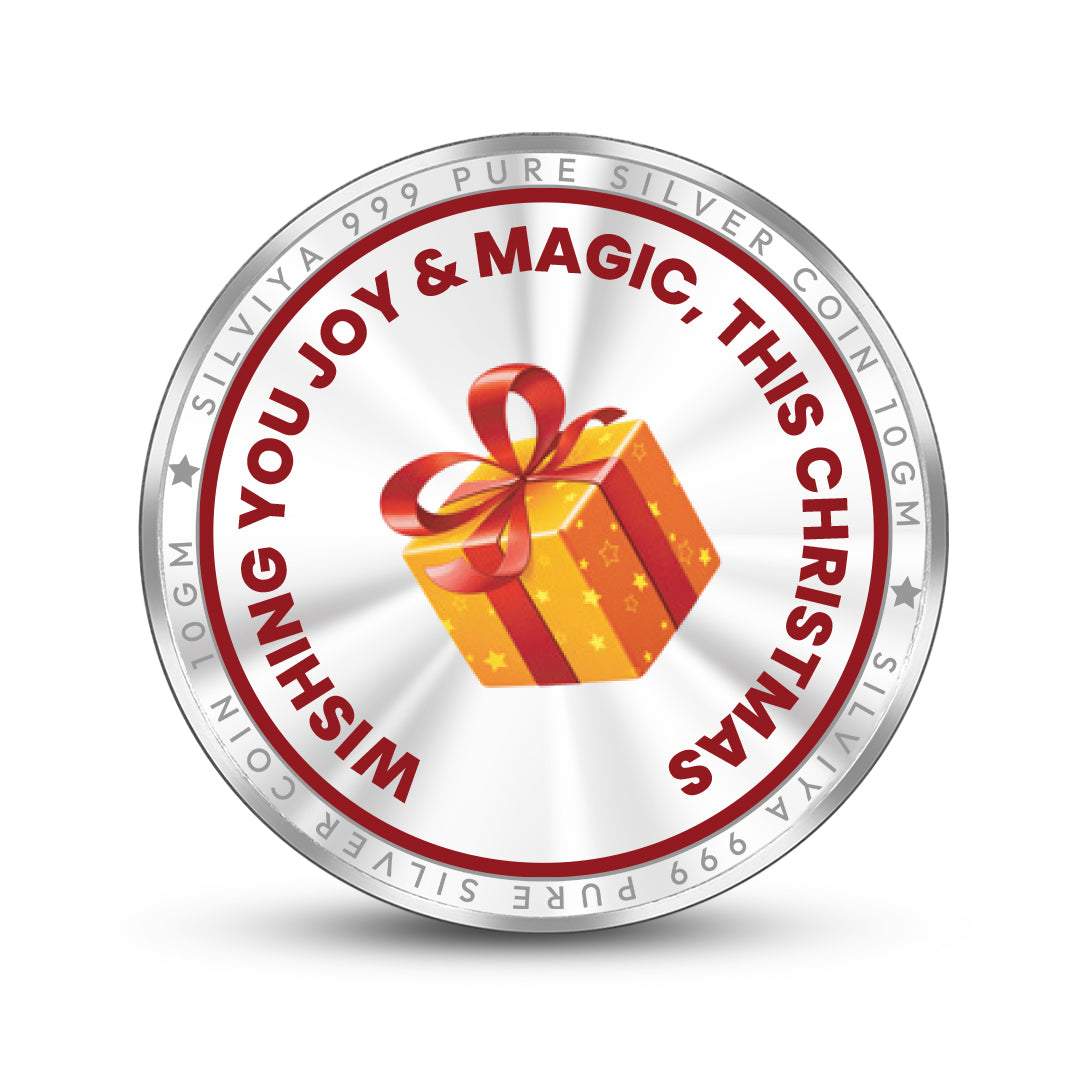 Christmas Tree Silver Coin with You Are a Magic This Christmas Gift Design