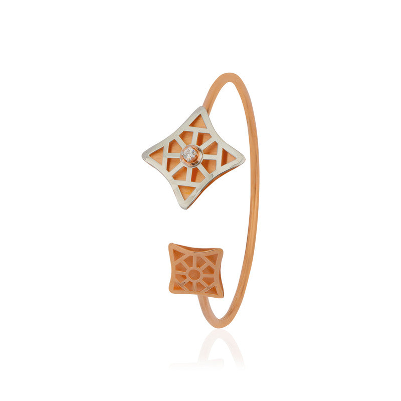 Classy Silver Bracelet isolated – graceful festive bangle design for gifting