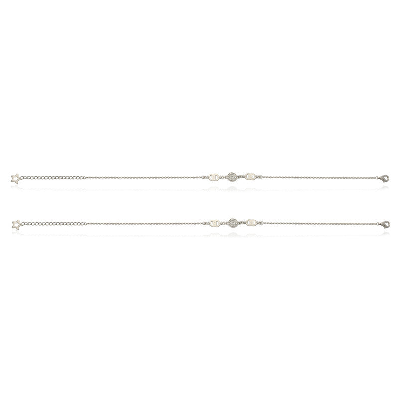 Simple Dainty 925 Silver Anklet – Chic festive jewelry for Diwali & Navratri looks