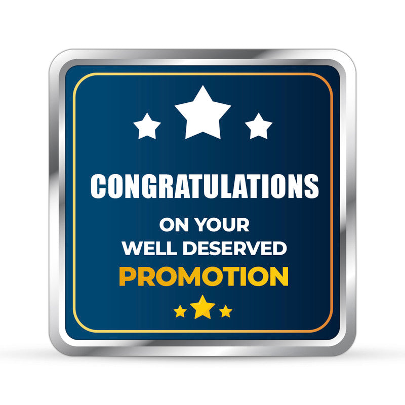 Square 999 silver coin with customised corporate promotion design