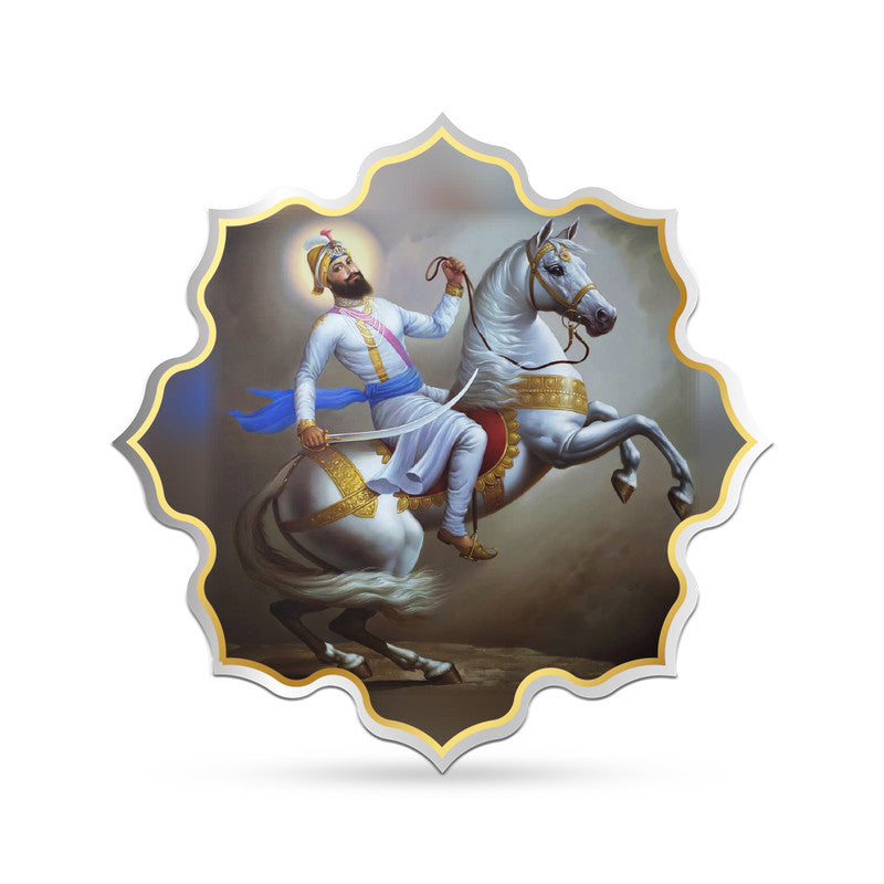Gurugobind Singh Ji 999 Pure Silver Coin Lotus Shape