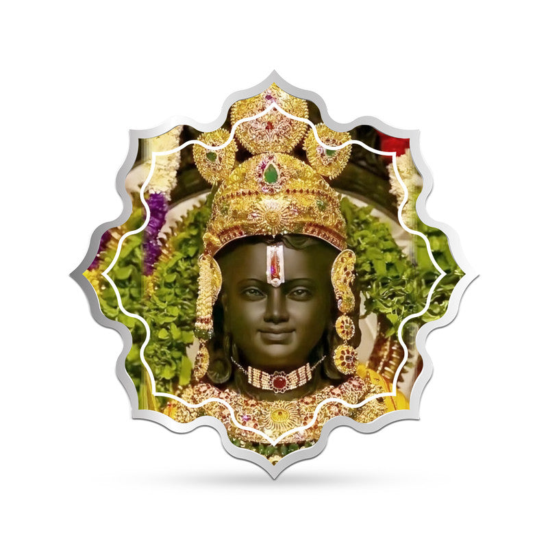 Shri Ram Lalla 999 Pure Silver Coin Temple Design frontside