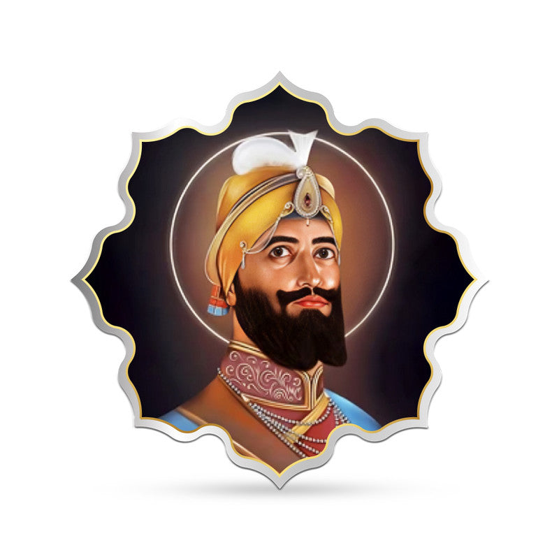 Guru Gobind Singh Ji 999 Pure Silver Coin Spiritual Design front design