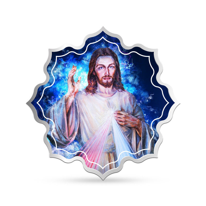 Jesuss 999 Pure Silver Coin Lotus Shape