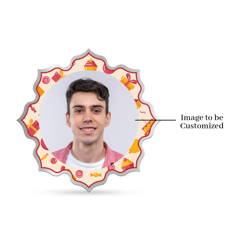 Front Design of Happy Birthday Treat Personalized 999 Pure Silver Lotus Coin