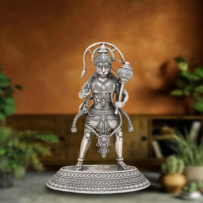 925 Silver Hanuman Ji 3D Idol