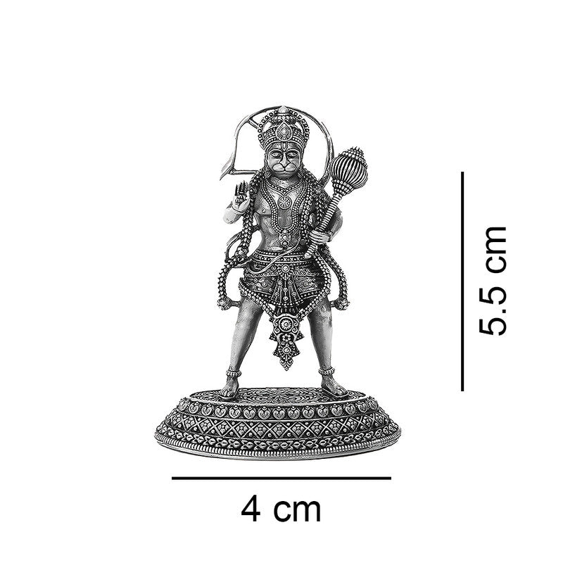 925 Silver Hanuman Ji 3D Idol