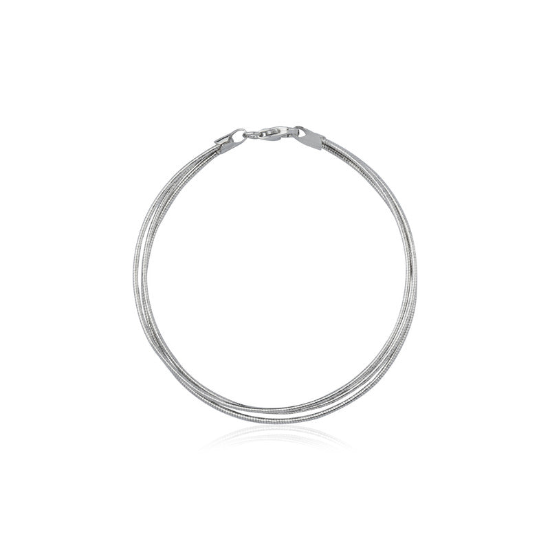 Layered 925 Silver Bracelet – Elegant Sterling Silver Jewelry for Rakhi, Diwali & Festive Gifting