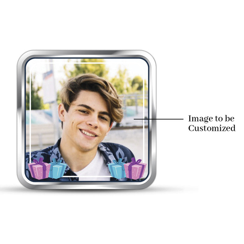 Birthday Wishes Customized 999 Pure Silver Square Coin