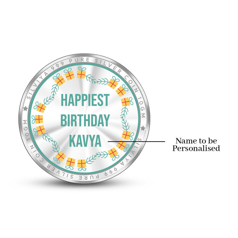 Gift of Love 999 Silver Coin Round Frame backside