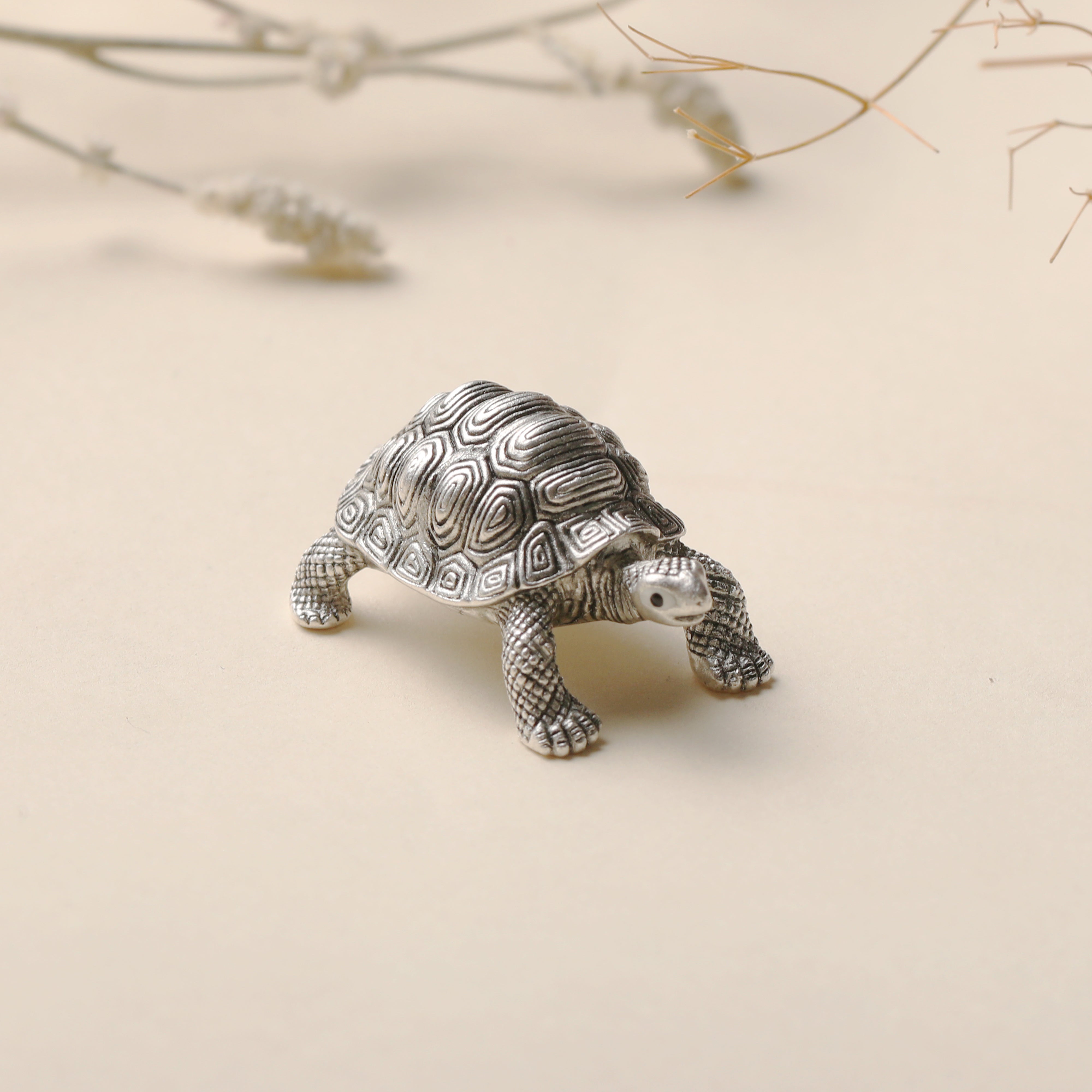 925 Silver 3D Tortoise for Good Luck