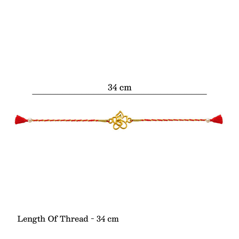 Silver Lord Ganesha In Flower rakhi For Brother