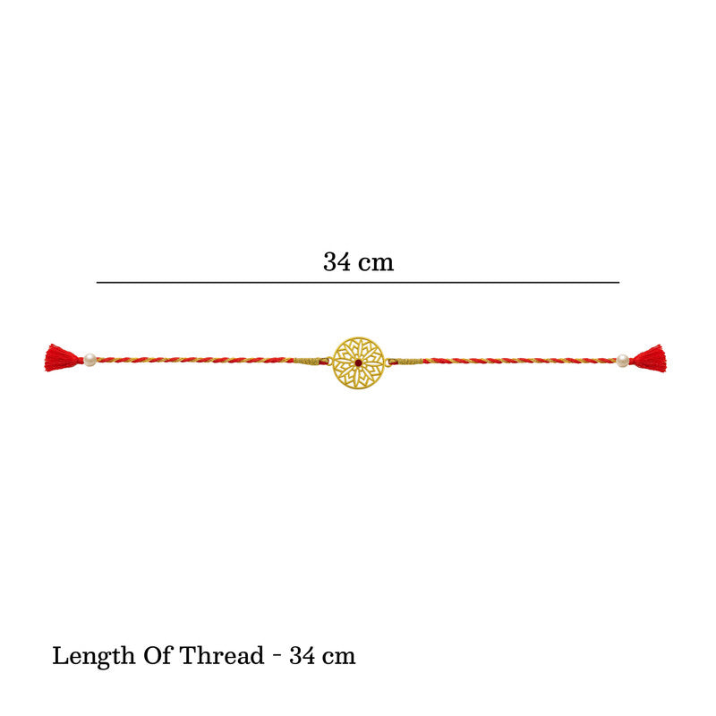 Silver Sun Star Rakhi For Brother