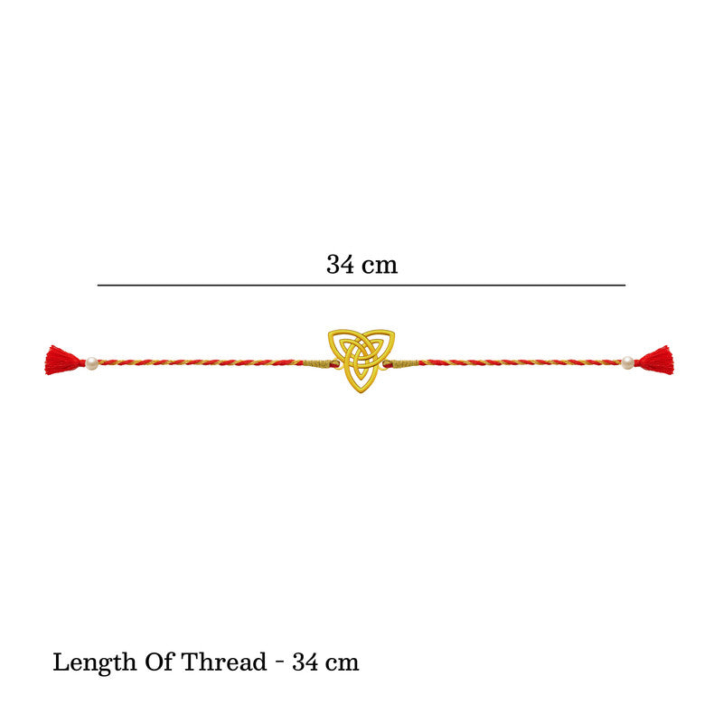 Silver Geomactrical Rakhi For Brother