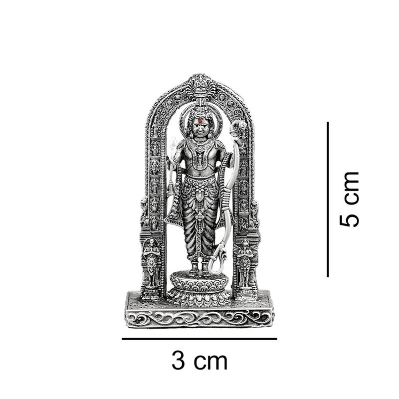 925 Silver Ram Lalla Viraajman 3D Idol