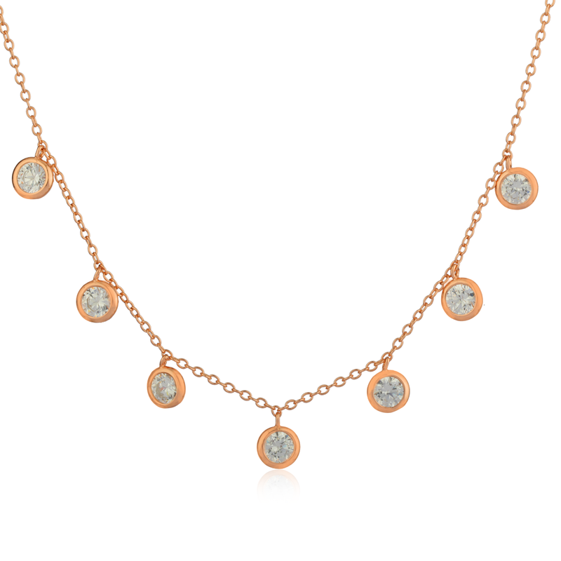 Rose Gold Burst 925 Pendant Necklace with elegant design, perfect for festive occasions and daily wear.