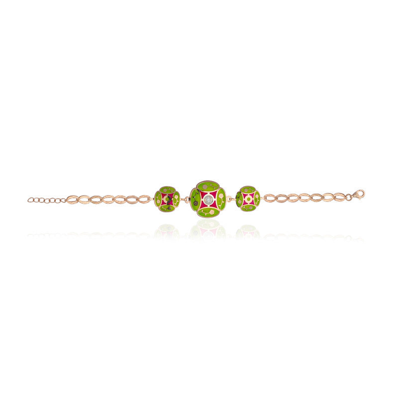 Rose Gold Eternity Bracelet – Luxury 925 Silver Jewellery for Diwali, Anniversary & Special Occasions