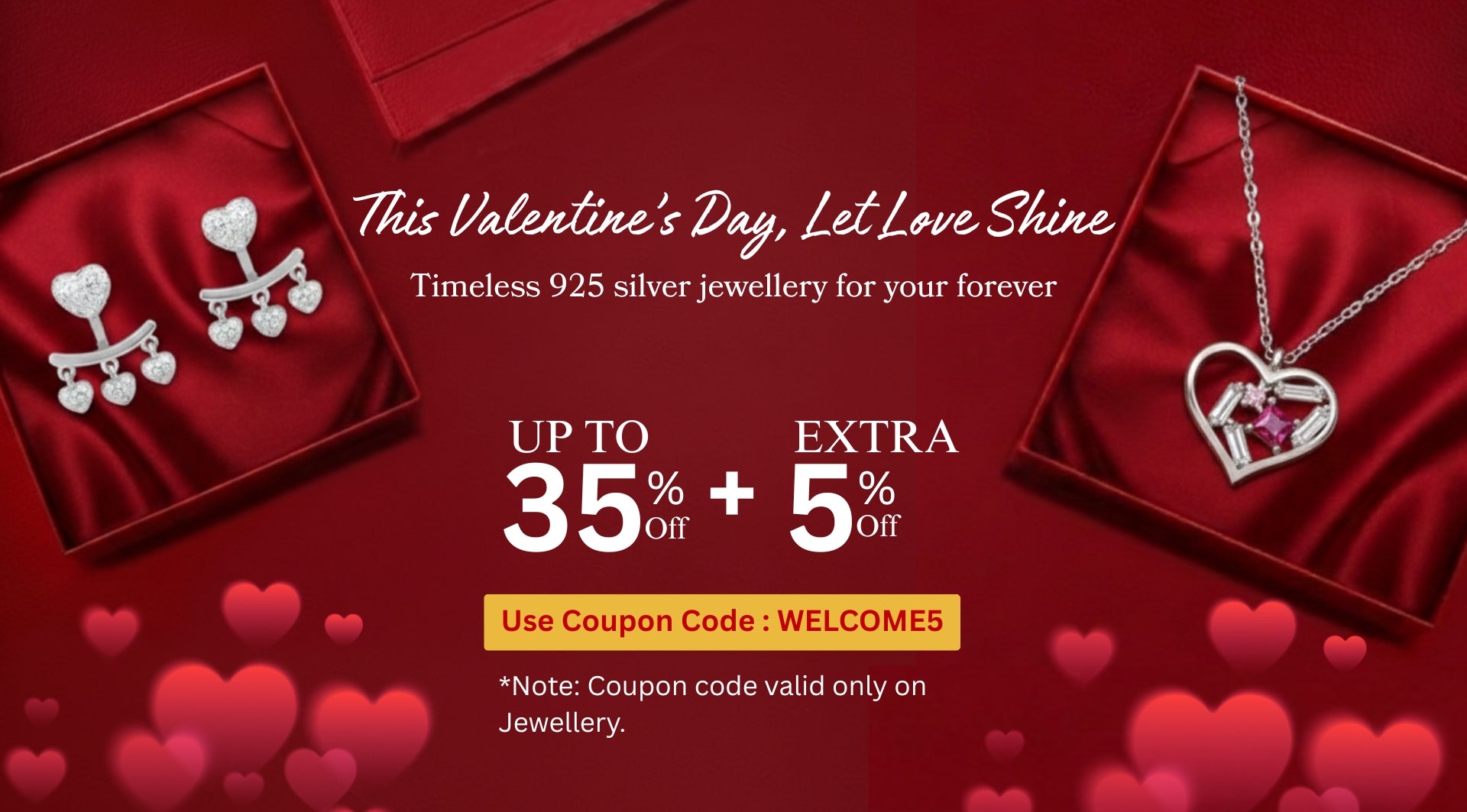 Valentine's Day Jewellery banner
