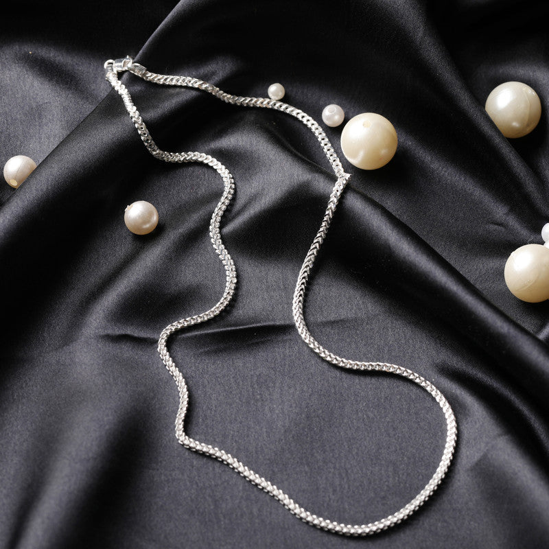 High-quality Men’s Silver Finger Rusty Style Chain – polished rustic silver jewelry