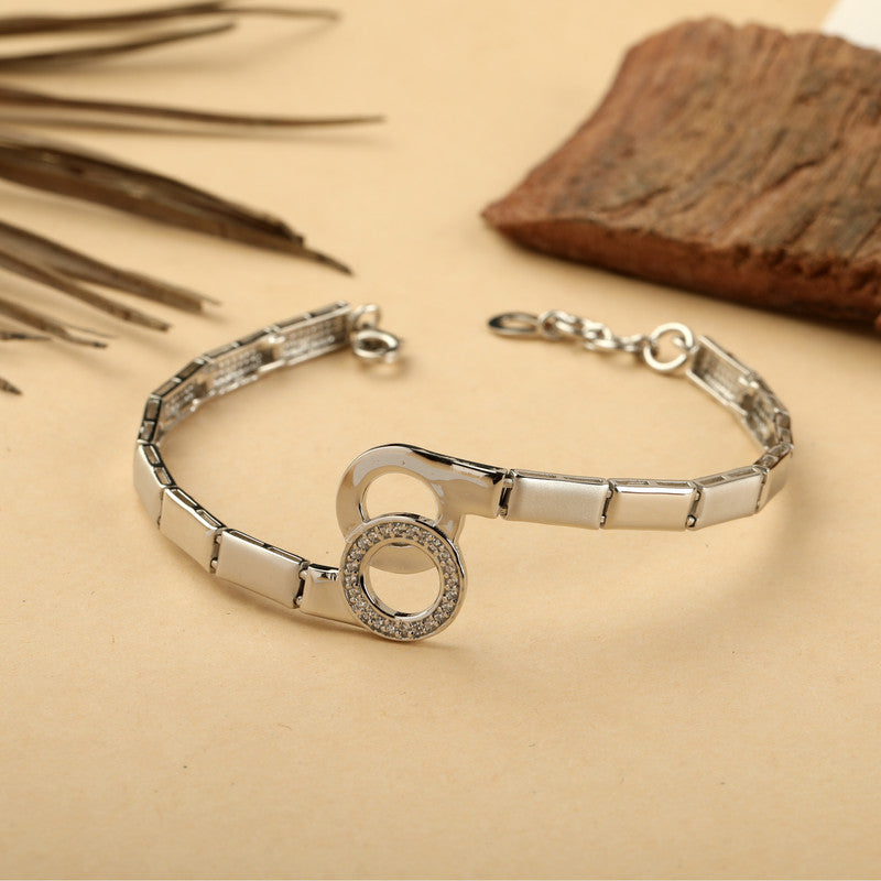Premium Taffle 925 Silver Bracelet – Perfect festive gift for Diwali, Karva Chauth, and special occasions.