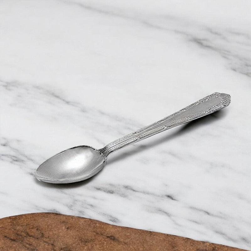 925 Silver Spoon with smooth finish – classic sterling silver for kids feeding
