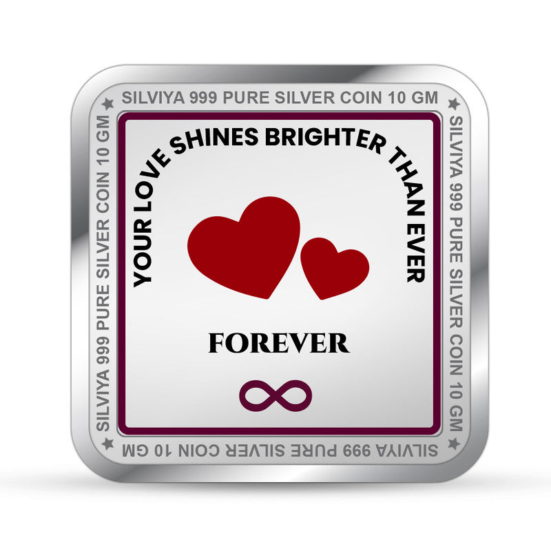 50th Anniversary 999 Pure Silver Square Coin – Design backside