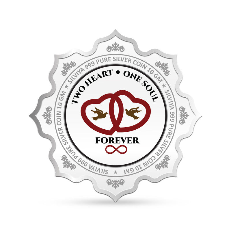 50 Anniversary Congratulation 999 Pure Silver Coin Lotus