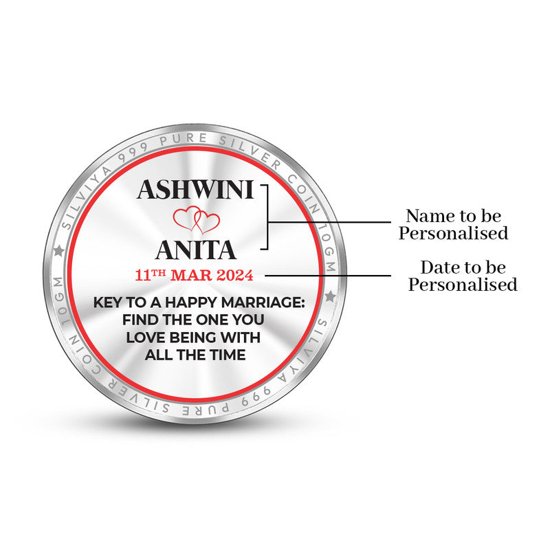 Anniversary Unique 999 Pure Silver Round Coin – Design backside