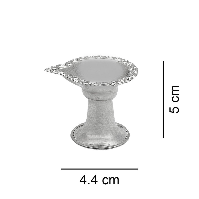 Dimensions of 925 Silver Long Stand Diya – size and weight guide for rituals and festivals