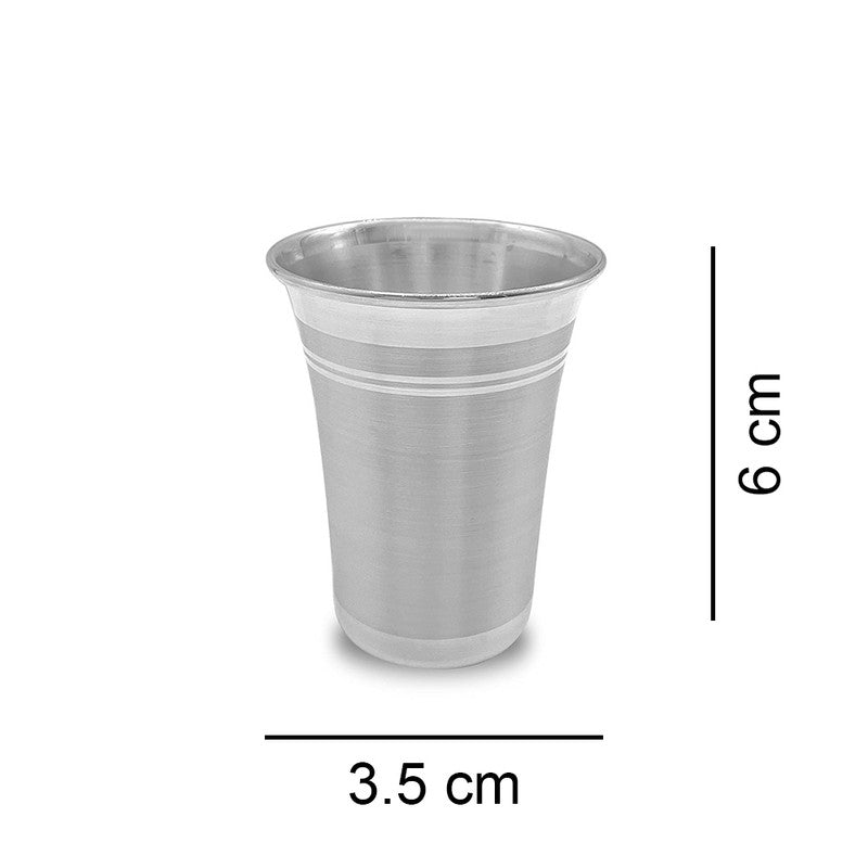 Dimensions of 925 Pure Silver Glass – size and weight guide for kids and puja use