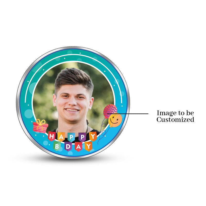 Happy Birthday Bash Personalized 999 Pure Silver Round Coin
