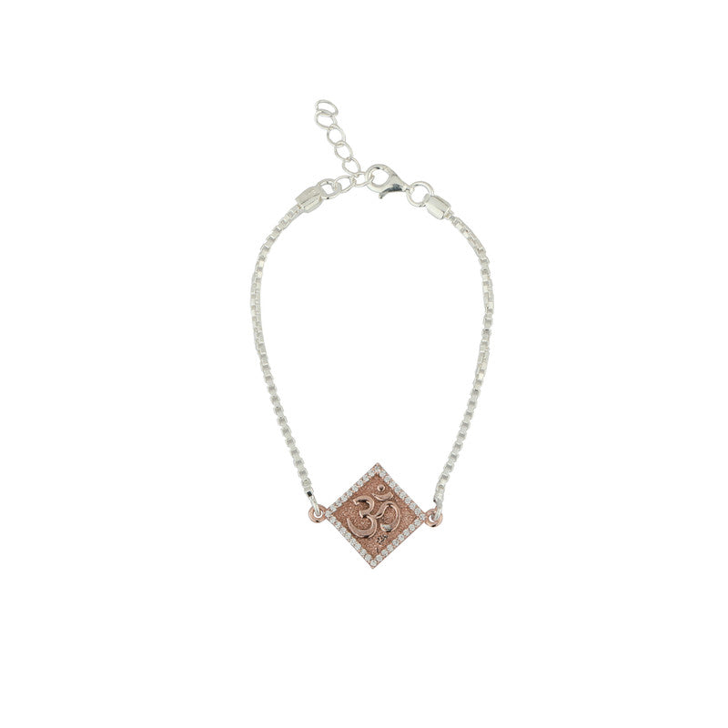 Sterling Silver Om Bracelet Rakhi for Kids