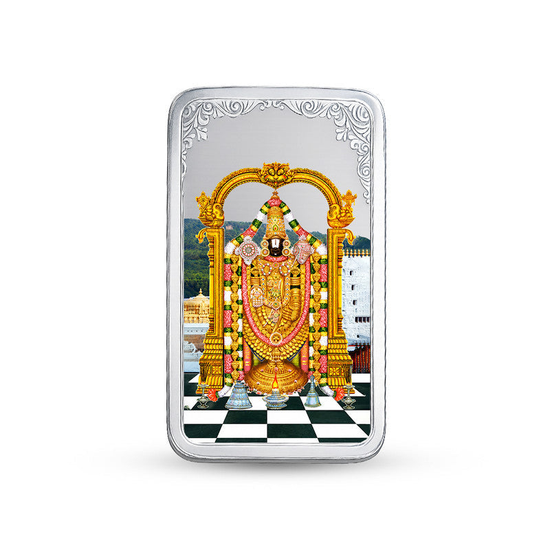 Tirupati Bala Ji 999 Pure Silver Bar Shape