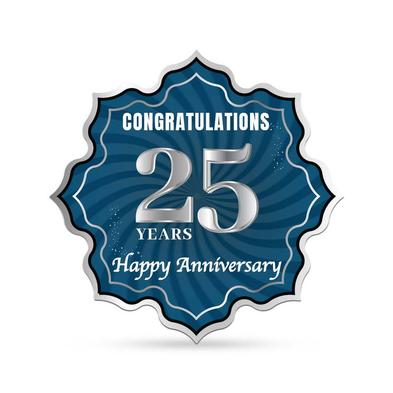 Lotus Shape Silver Jubilee Pure 999 Silver Coin – Front Design Close-Up