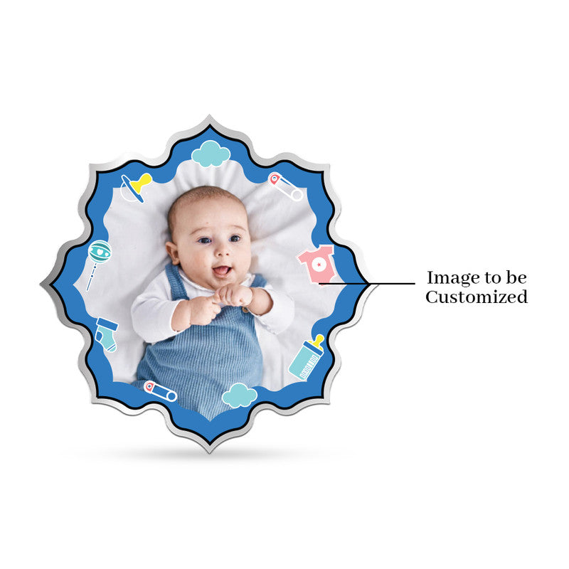 Lotus shape 999 silver coin with customised A Lifetime of Love design.