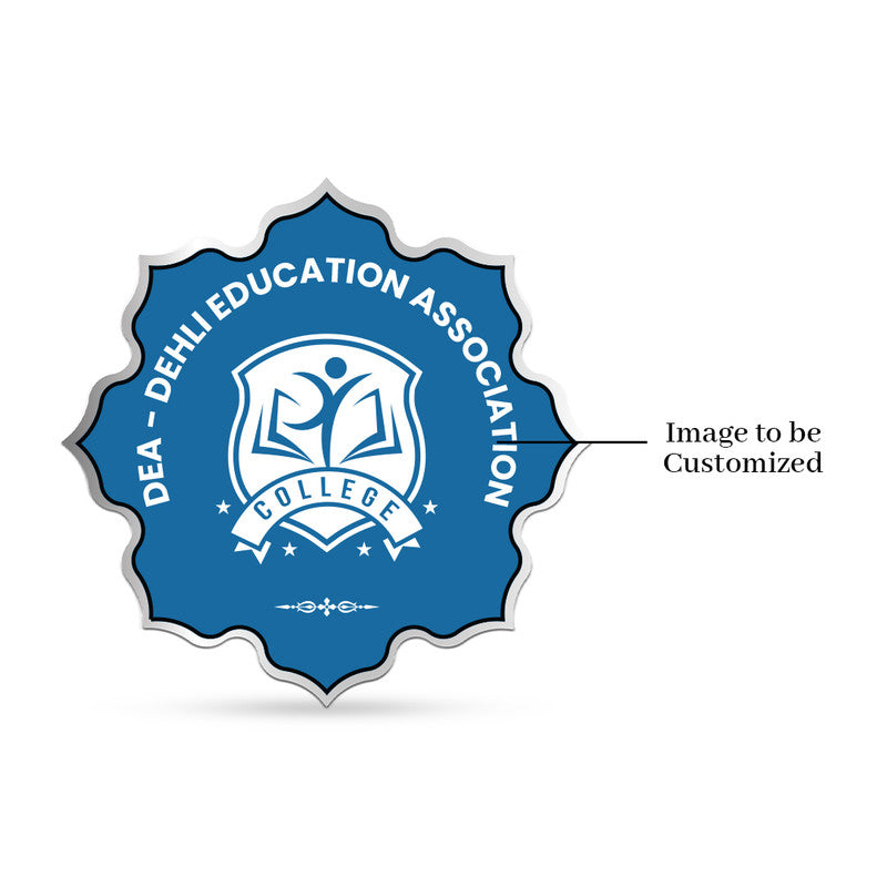 Lotus shape 999 silver coin with customised alumni reunion photo.