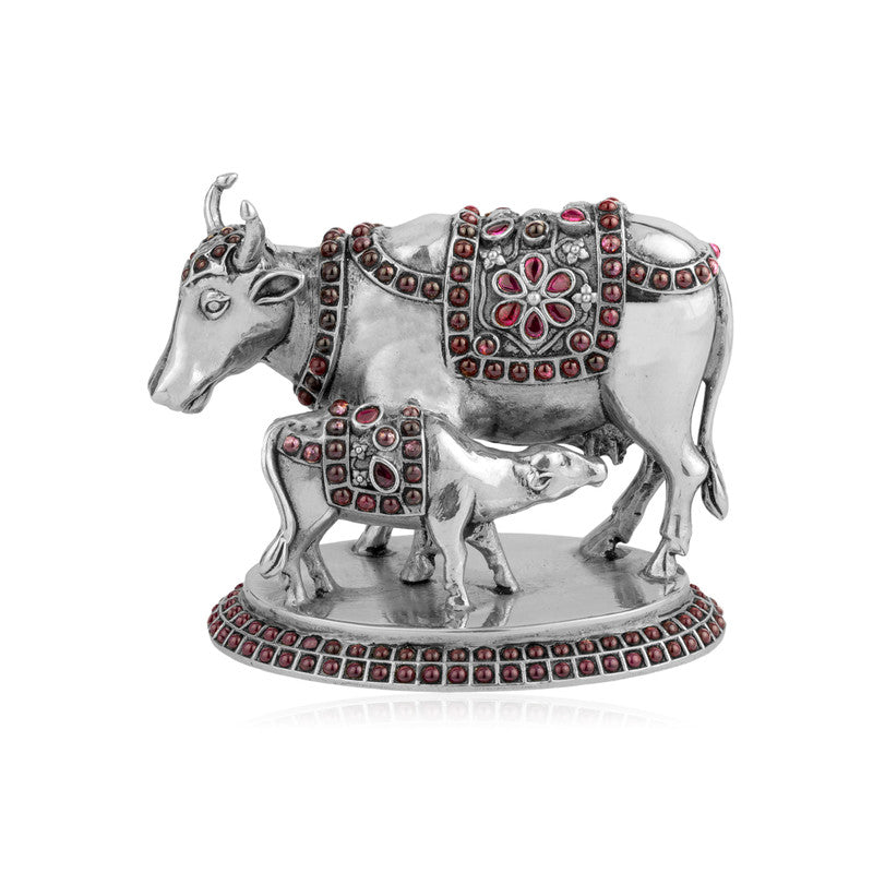 925 Silver Temple Puja Kamadhenu Idol