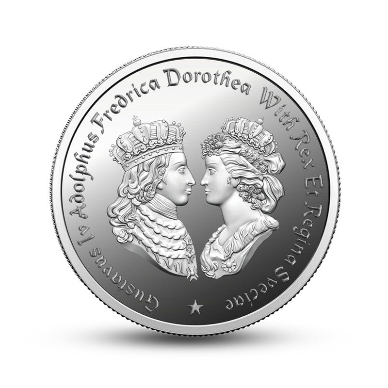 Royal Portrait 999 Pure Silver Coin Historical Design frontside