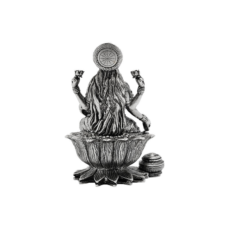 925 Pure Silver Lakshmi Ji 3D Idol