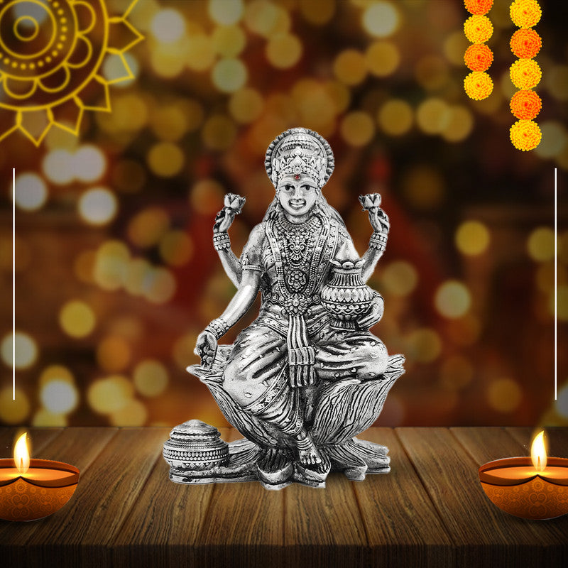 925 Silver Lakshmi 3D Idol
