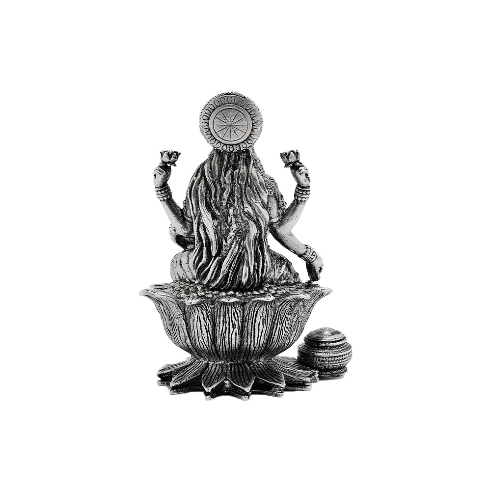 925 Silver Lakshmi 3D Idol