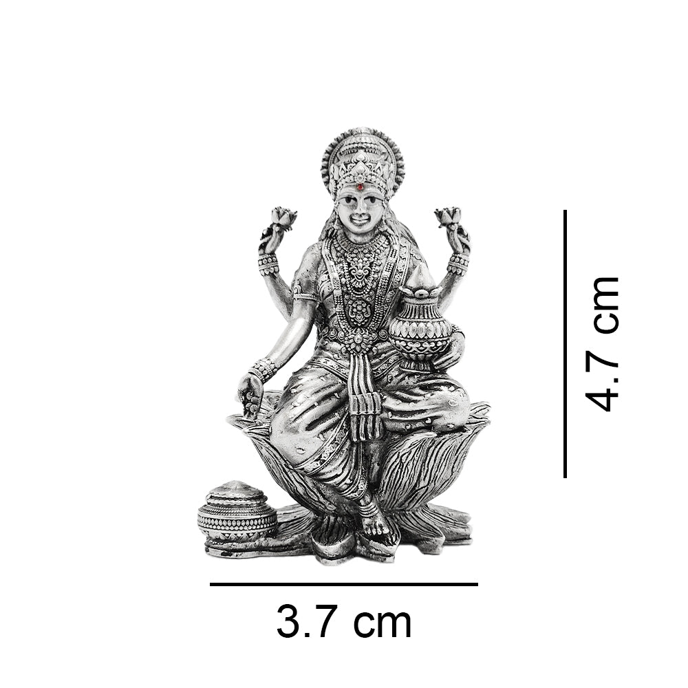 925 Silver Lakshmi 3D Idol
