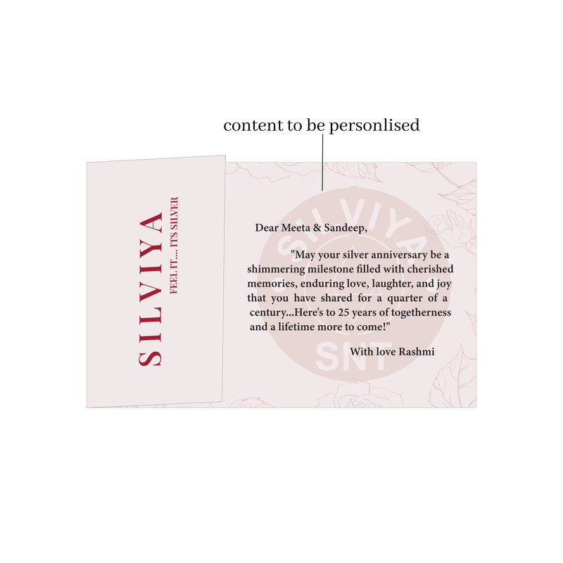 Diwali Customized 999 Pure Silver Coin Square Shape